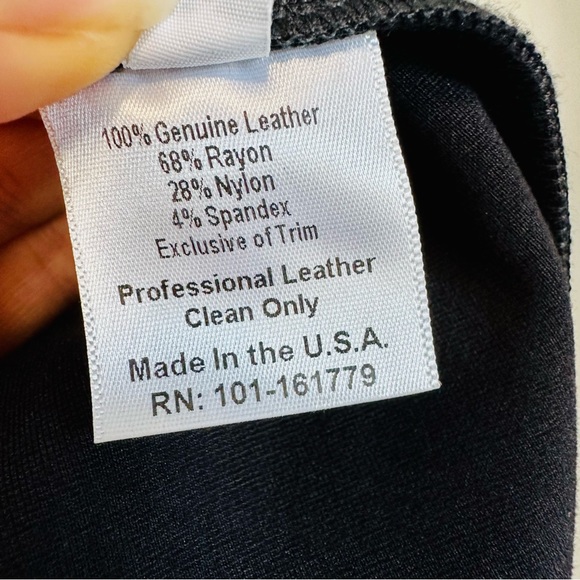 Illia Anthropologie Black Leather Dress - Picture 14 of 15